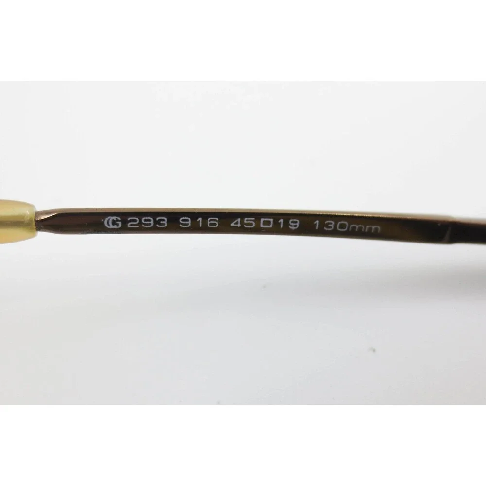 Covergirl G293 916 Eyeglasses Oval Brown Metal Frames 45-19-130 Demo Lenses